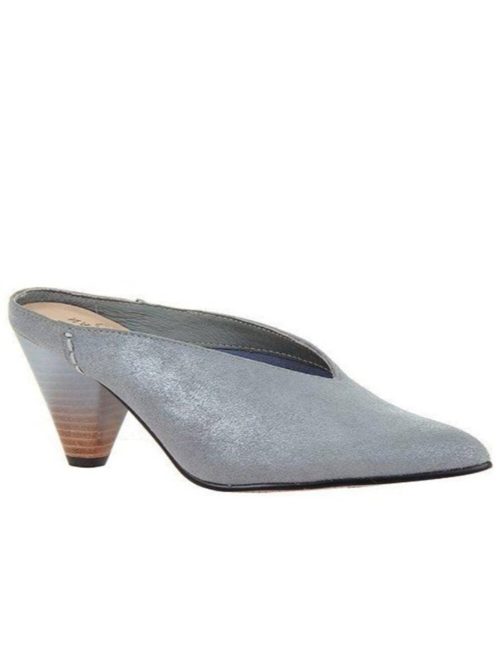 Naked Feet Tutti High Vamp Cone Heel Leather Pump